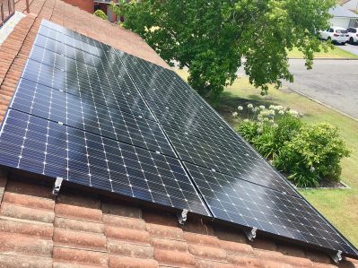 3kw solar panel installation to tiled roof newcastle