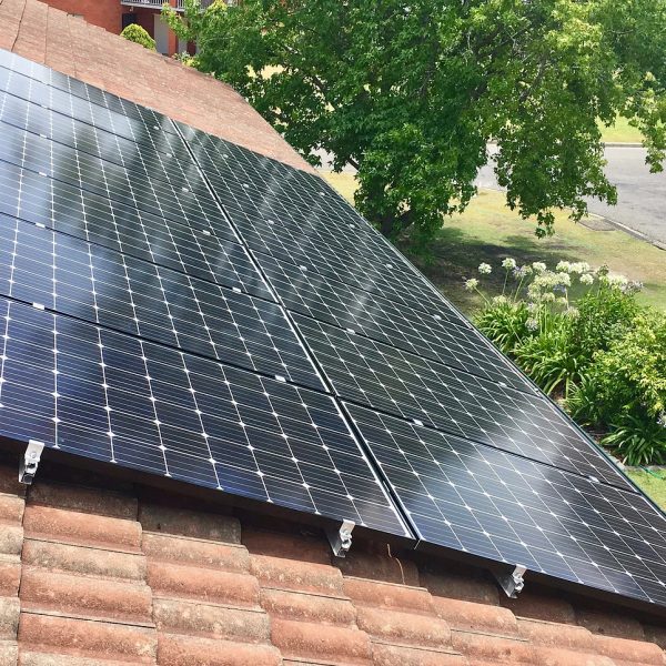 3kw solar panel installation to tiled roof newcastle