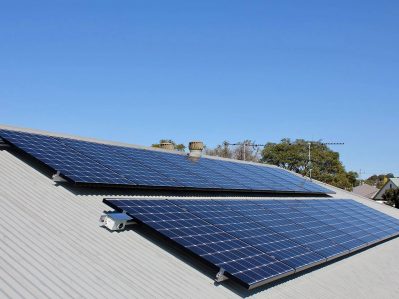 Installation of 5kw solar system tin roof newcastle