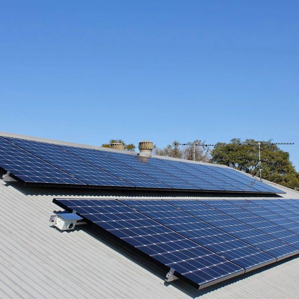 Installation of 5kw solar system tin roof newcastle